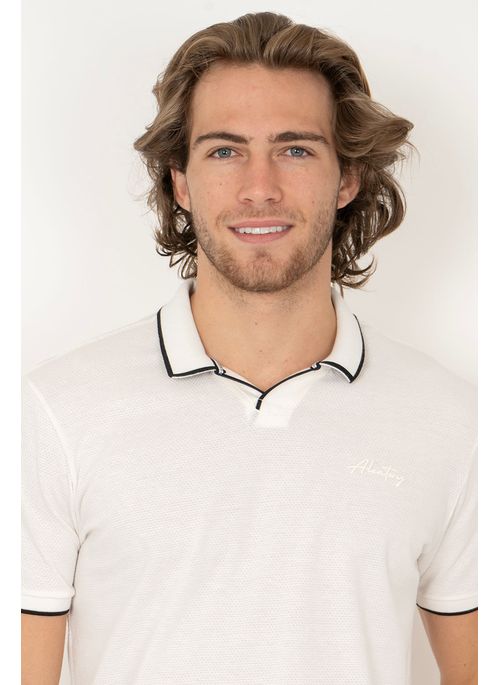 Camisa Polo Aleatory Dante Creme