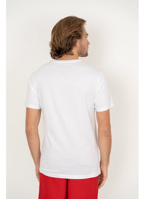 Camiseta Aleatory Estampada Neon Branca