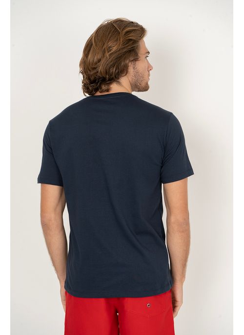 Camiseta Aleatory Estampada Neon Marinho