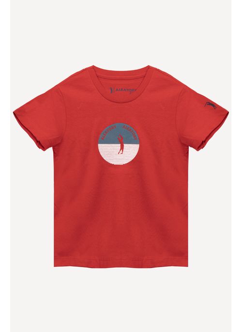 Camiseta Infantil Estampada Mar Vermelha