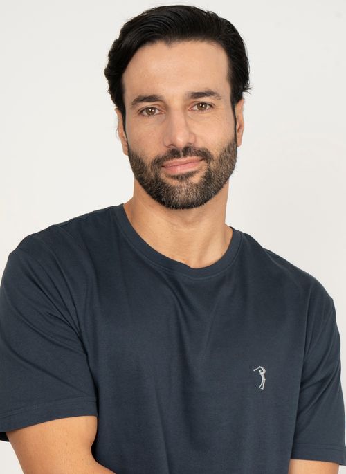 Camiseta Azul Marinho Lisa Aleatory