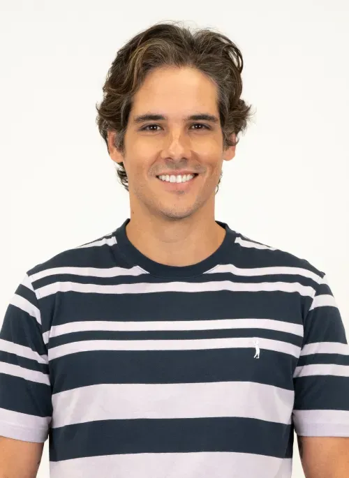 Camiseta Masculina Aleatory Parts Listrada Marinho