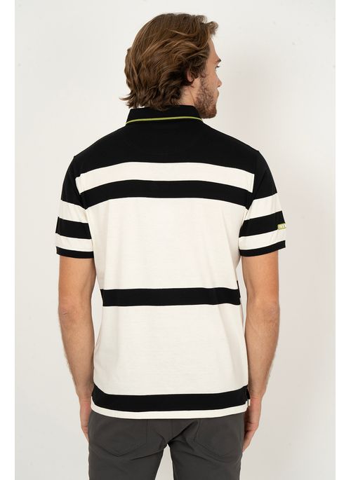 Camisa Polo Aleatory Listrada Tallinn Creme