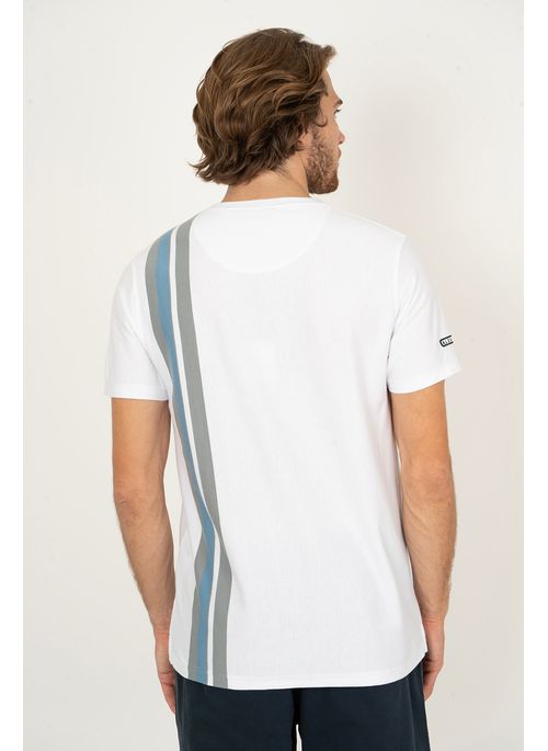 Camiseta Listrada Aleatory Proud Branca