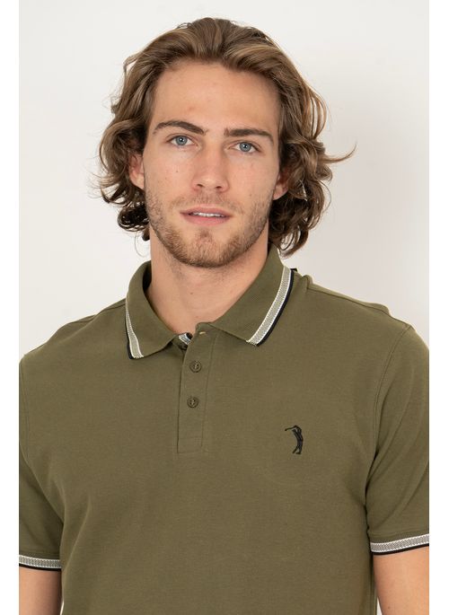 Camisa Polo Aleatory Lisa Royalty Verde