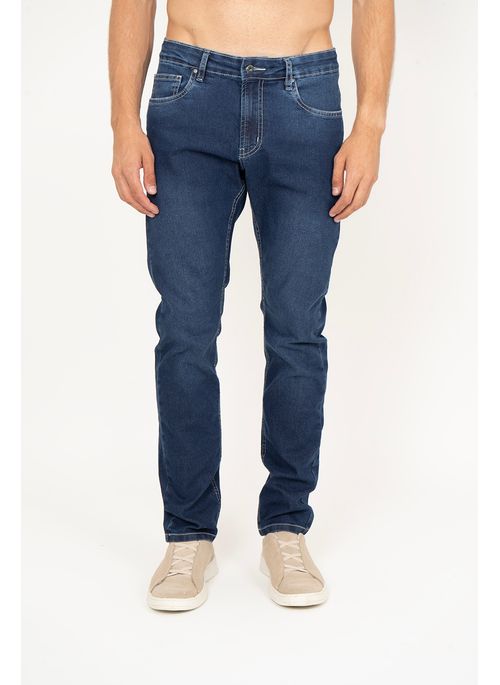 Calça Jeans Aleatory Sewn Marinho