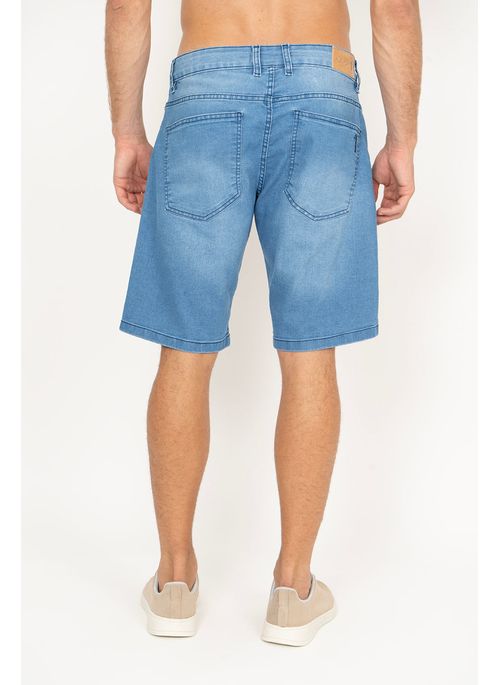 Bermuda Jeans Aleatory Casual Azul Claro