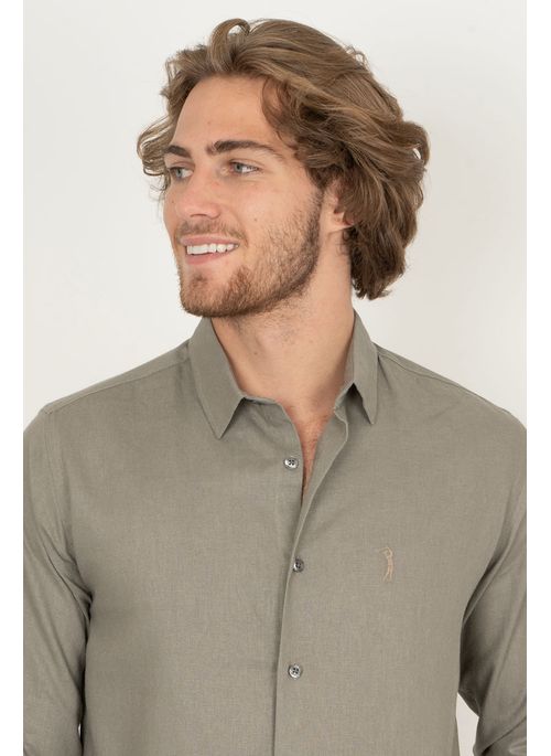 Camisa Aleatory Linho Chief Verde