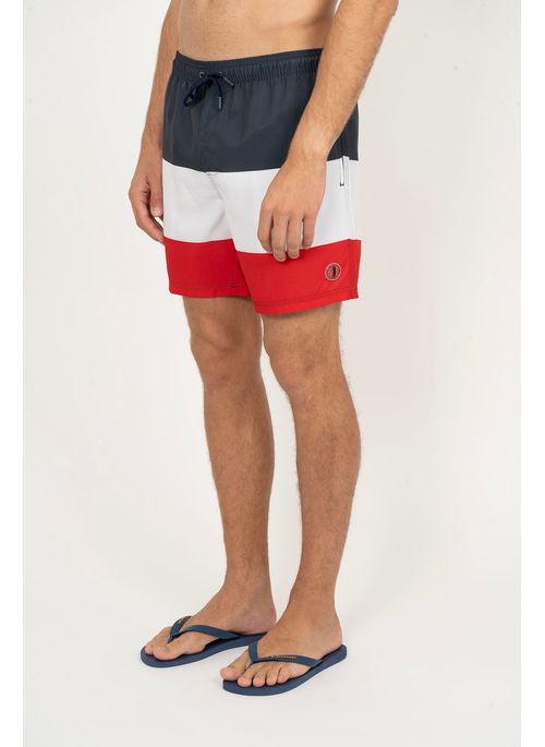 Shorts Aleatory Estampado Paraty Preto