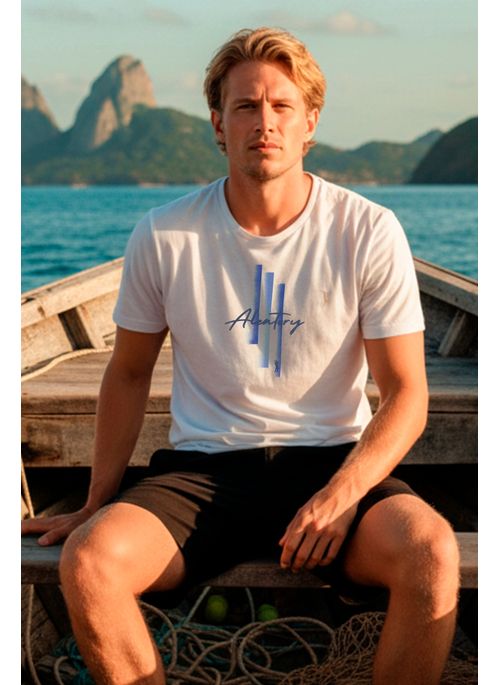 Camiseta Aleatory Estampada Blend Branca