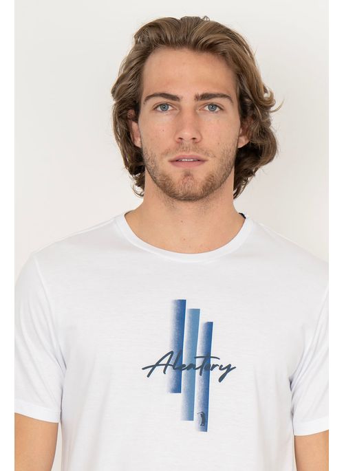 Camiseta Aleatory Estampada Blend Branca