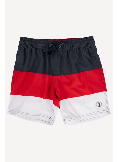 Shorts Infantil Aleatory Estampado Paraty Preto