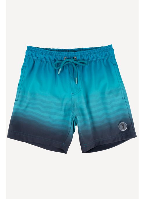 Shorts Infantil Aleatory Estampado Urca Azul