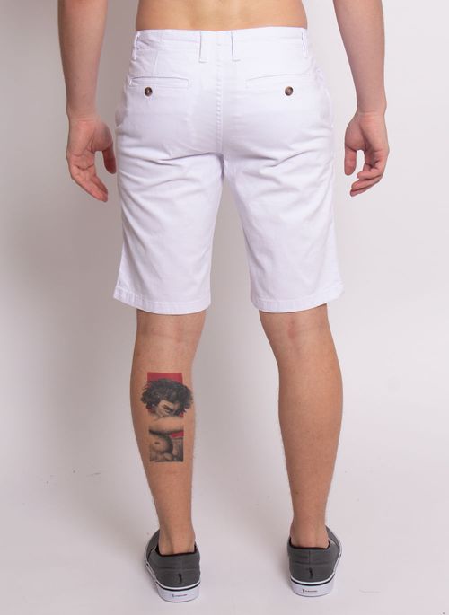 Bermuda Sarja Aleatory Lisa Branca