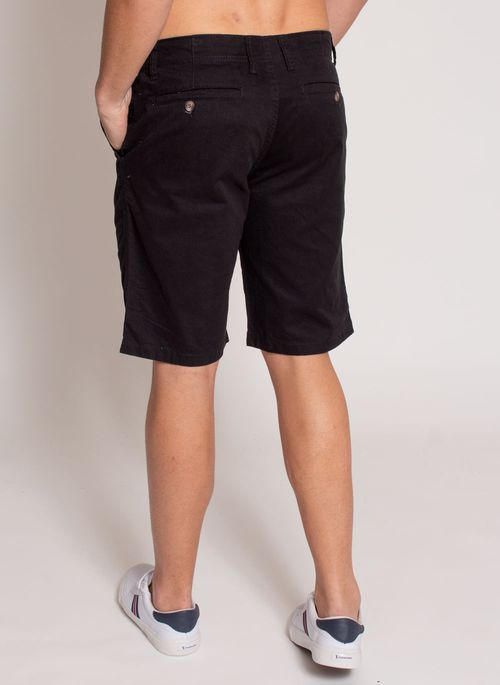 Bermuda Sarja Aleatory Holiday Preta