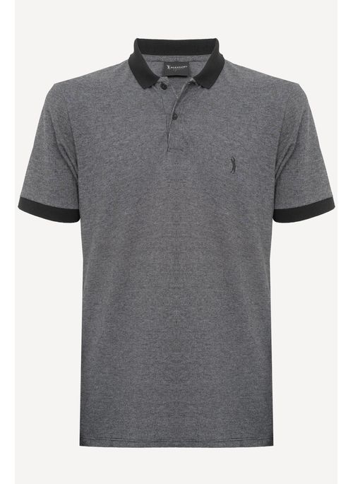 Camisa Polo Signature Visuel Preta