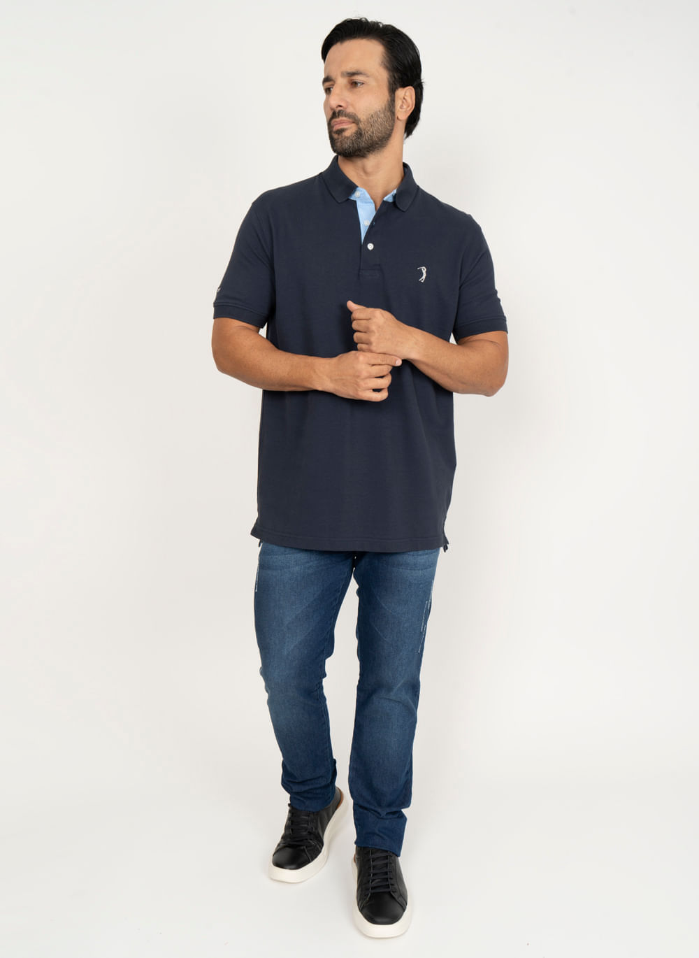 Camisa-Polo-Azul-Marinho-Lisa-Aleatory-Azul-Marinho-P