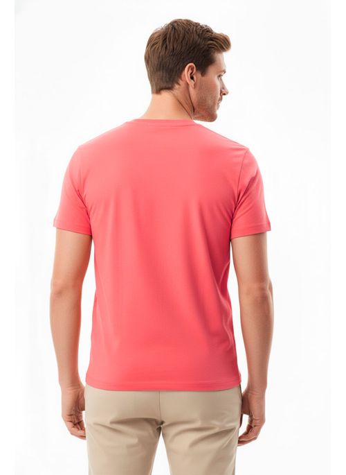 Camiseta Aleatory Lisa Rosa Coral