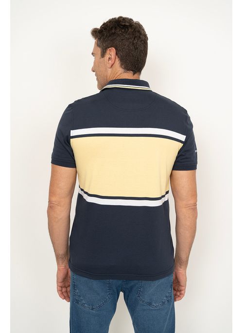 Camisa Polo Aleatory Listrada Braid Amarelo