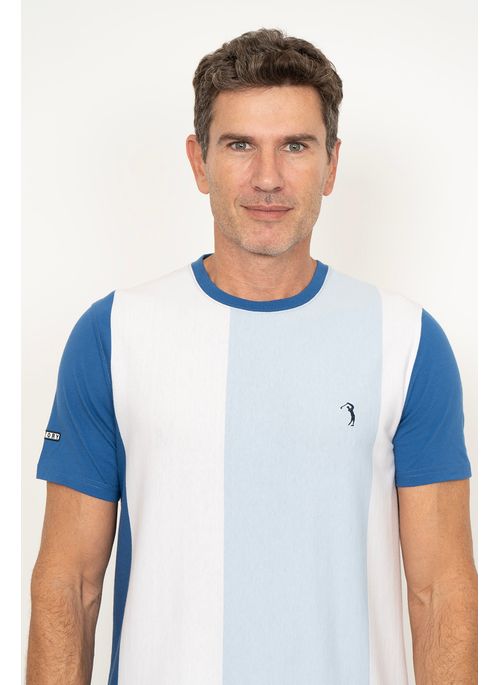 Camiseta Aleatory Listrada Irwin Azul