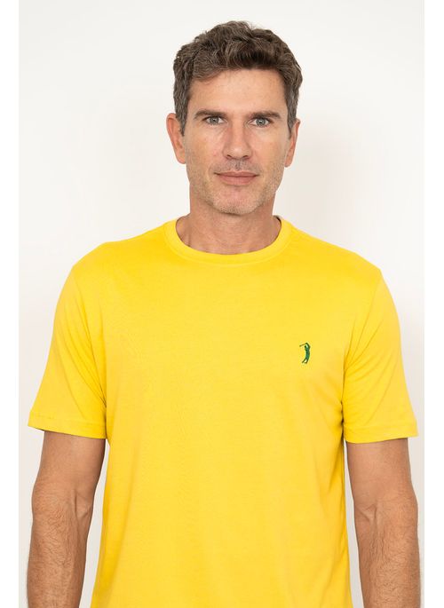 Camiseta Aleatory Lisa Amarelo Canarinho