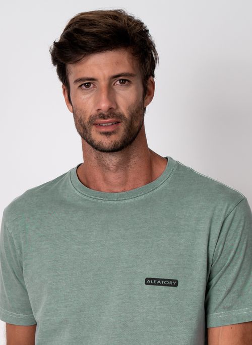 Camiseta Aleatory Lisa Stone Verde