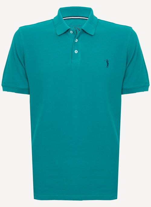 Camisa Polo Aleatory Piquet Light Azul Petróleo