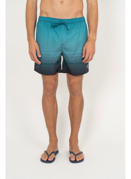 Shorts Aleatory Estampado Urca Azul