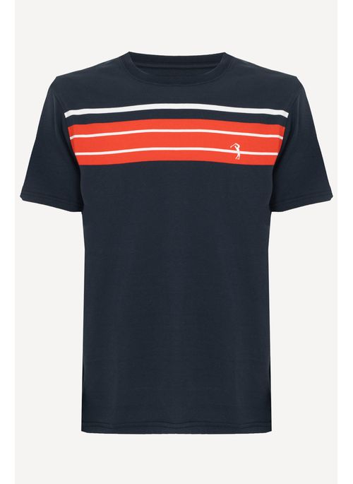 Camiseta Aleatory Listrada Alodia Marinho